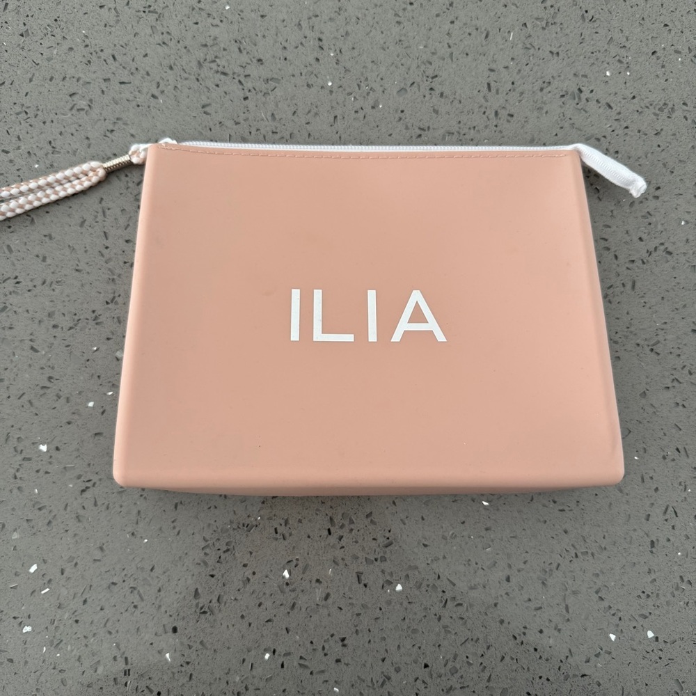 ILIA Soft Pink Cosmetic Bag